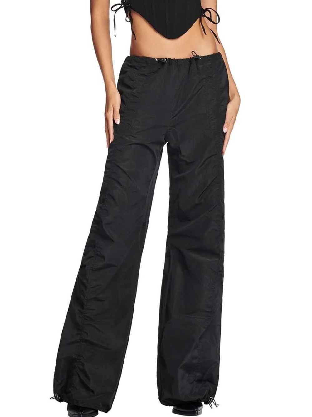 I.AM.GIA Hester Parachute Pants Black Size Small